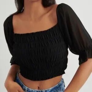 Garage Chiffon Puff Sleeved Blouse
